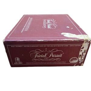 Trivial Pursuit Baby‎ Boomer Genus Edition Subsidiary Card Set 1983